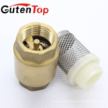 Gutentop High Quality and Good Price Filter Brass Forged Spring Loaded Check Valve For Water